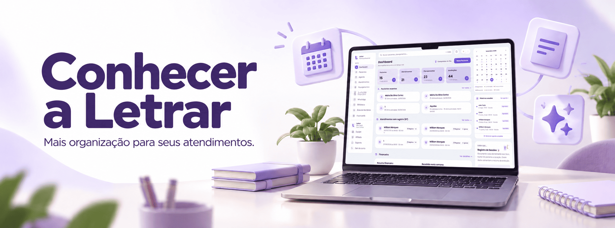 Conhecer a plataforma Letrar